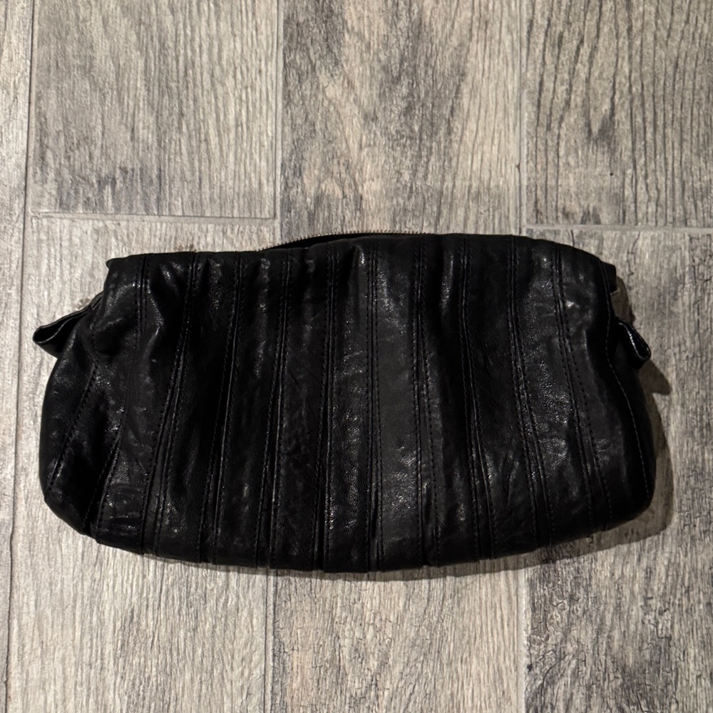 Andrew Marc Black Leather Accessory